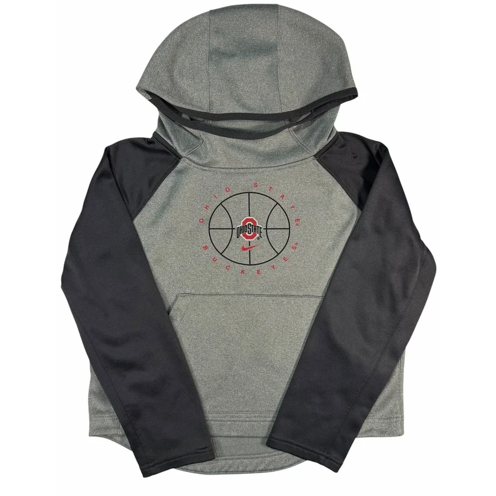 Ohio State Buckeyes Nike Therma-fit Hoody Sweatshirt Young Boys Size 8 Medium